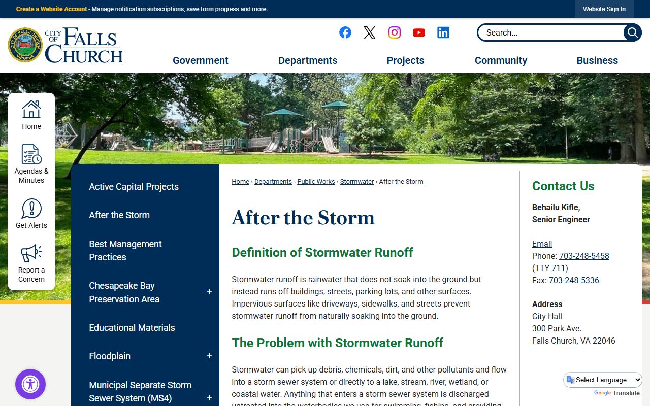 Falls Church Police Department records