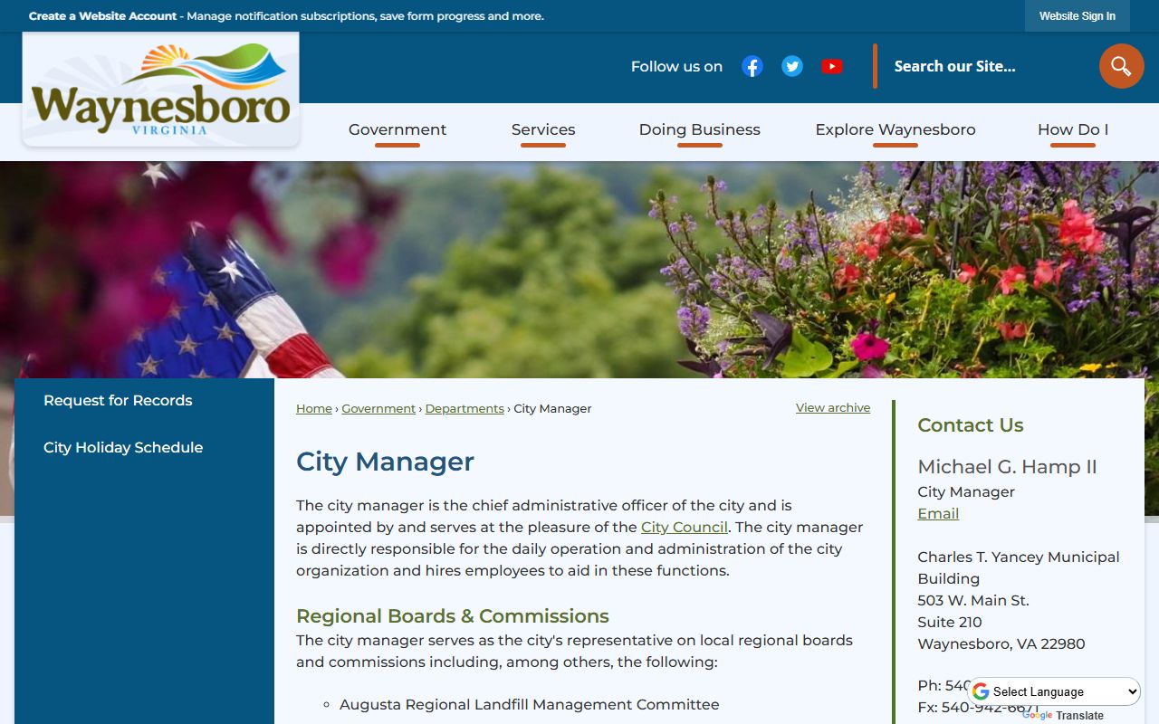 Waynesboro Police Department website