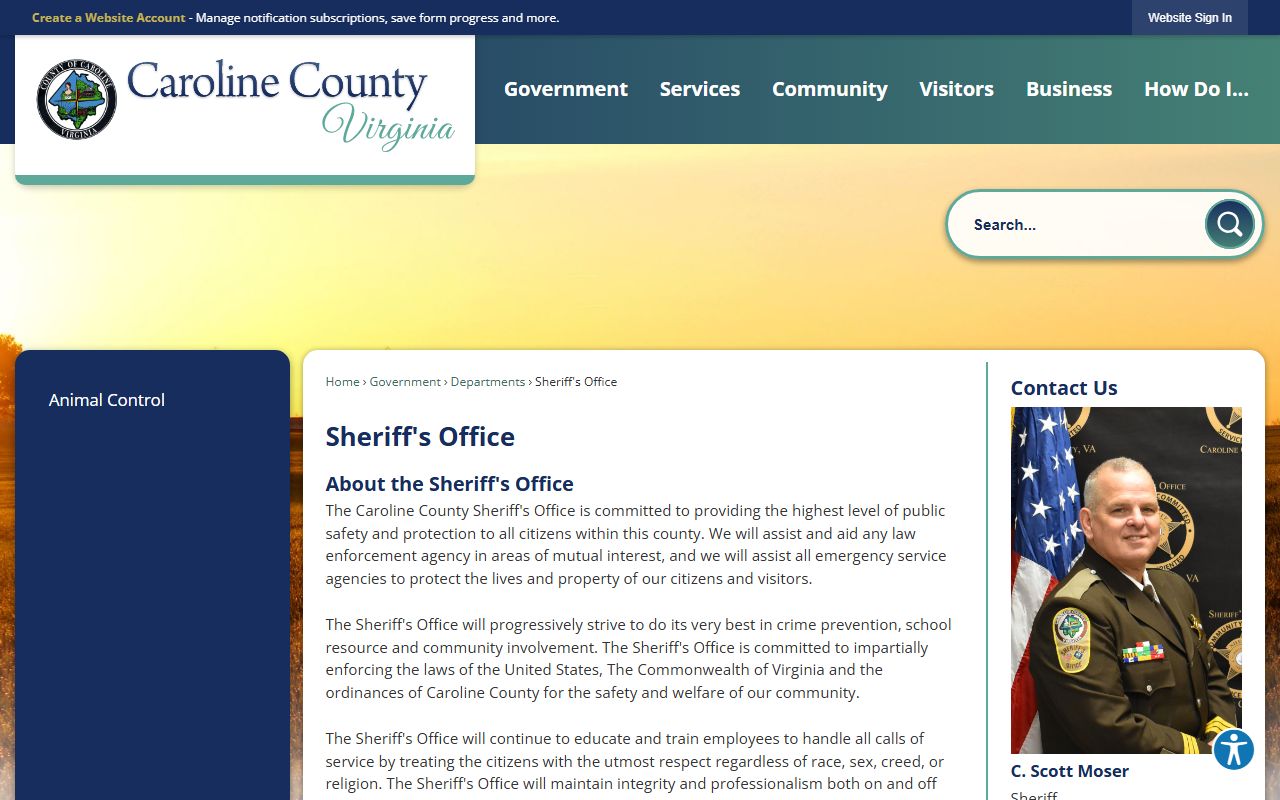 Caroline County Sheriff's Office - Arrest Records